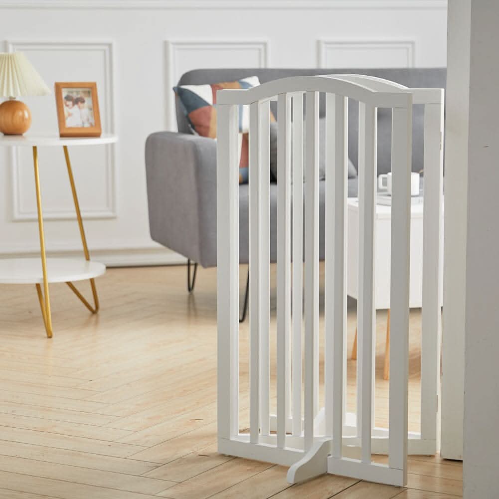 82cm H Foldable Freestanding Kid Gate or Pet Gate 3/4 Panels Safety Fence