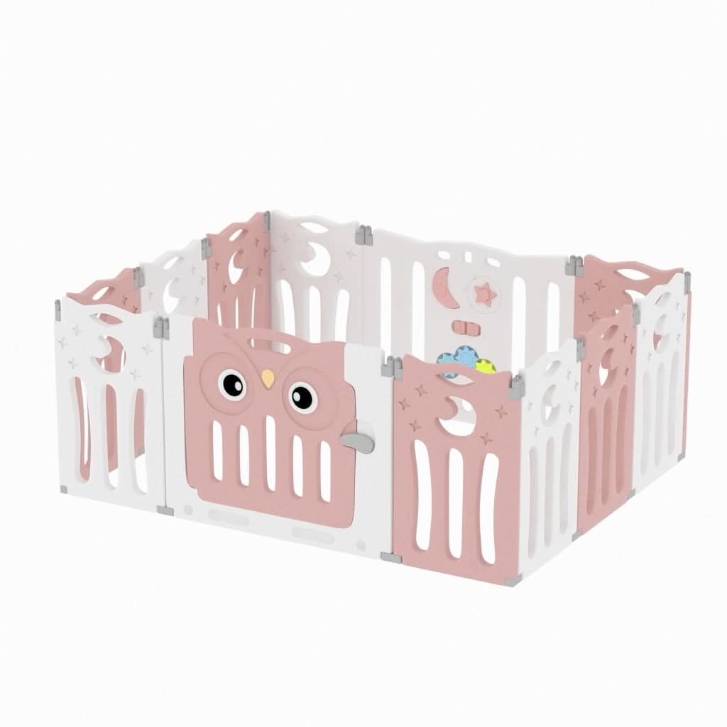 63cm H Kids Safety Play Yard Blue Foldable Home Activity Center