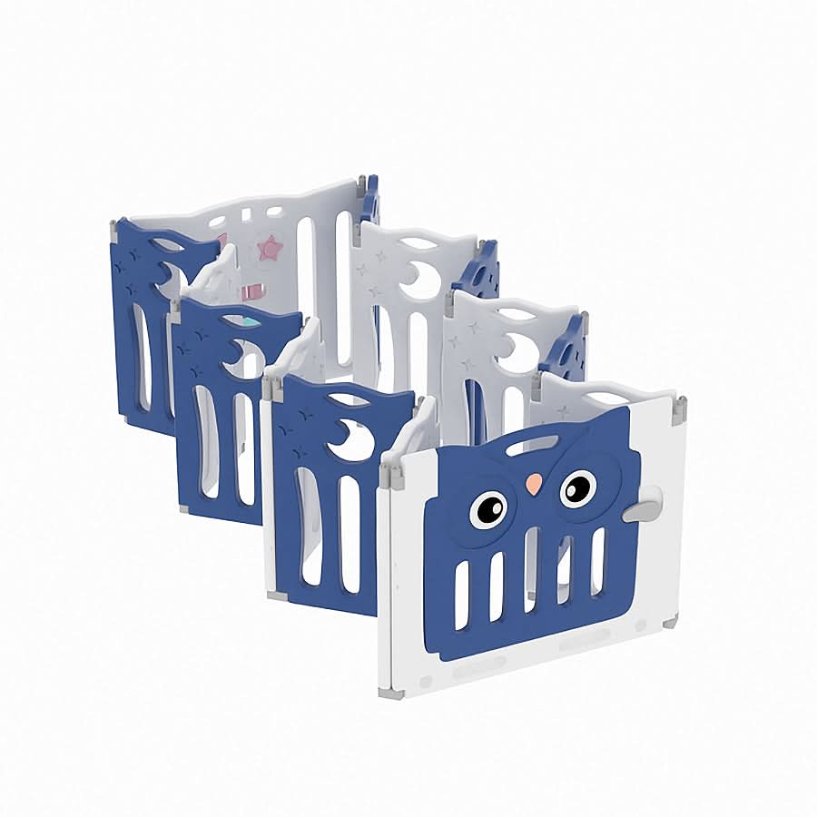 63cm H Kids Safety Play Yard Blue Foldable Home Activity Center