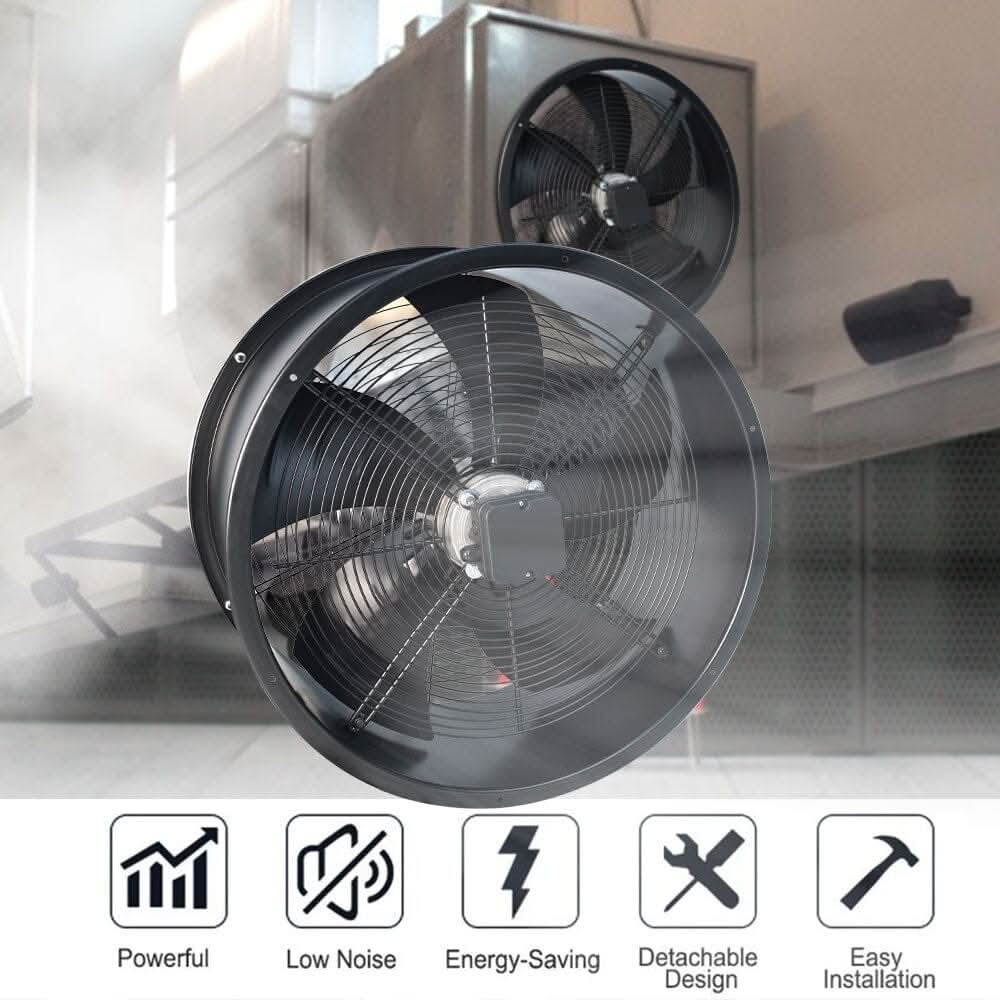 Ventilation Wall-Mounted Exhaust Axial Fan 14/16/20/22/24 inch