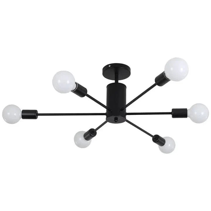 Industrial Style 6-Light Ceiling Light