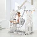 110cm H Grey Floor Standing Toddler Swing for Kids