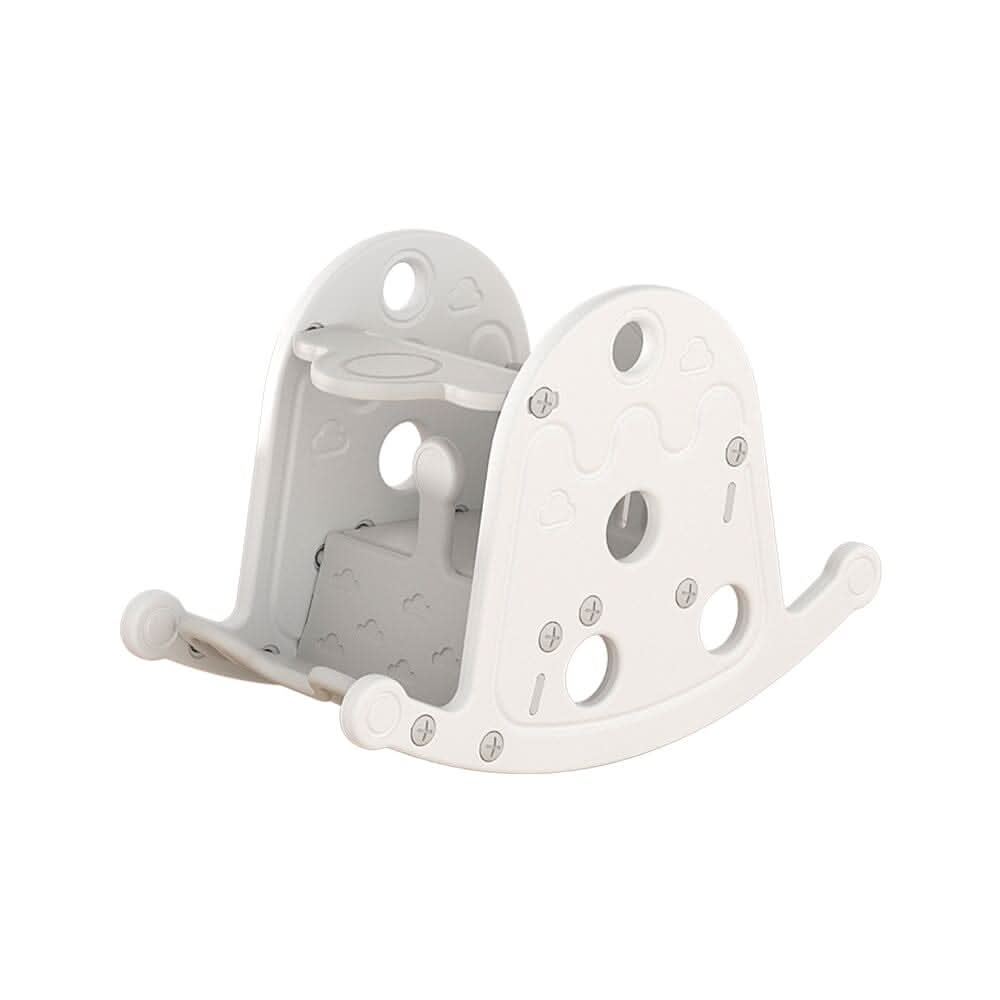 Grey Floor Standing Toddler Rocking Chair Plastic Toy