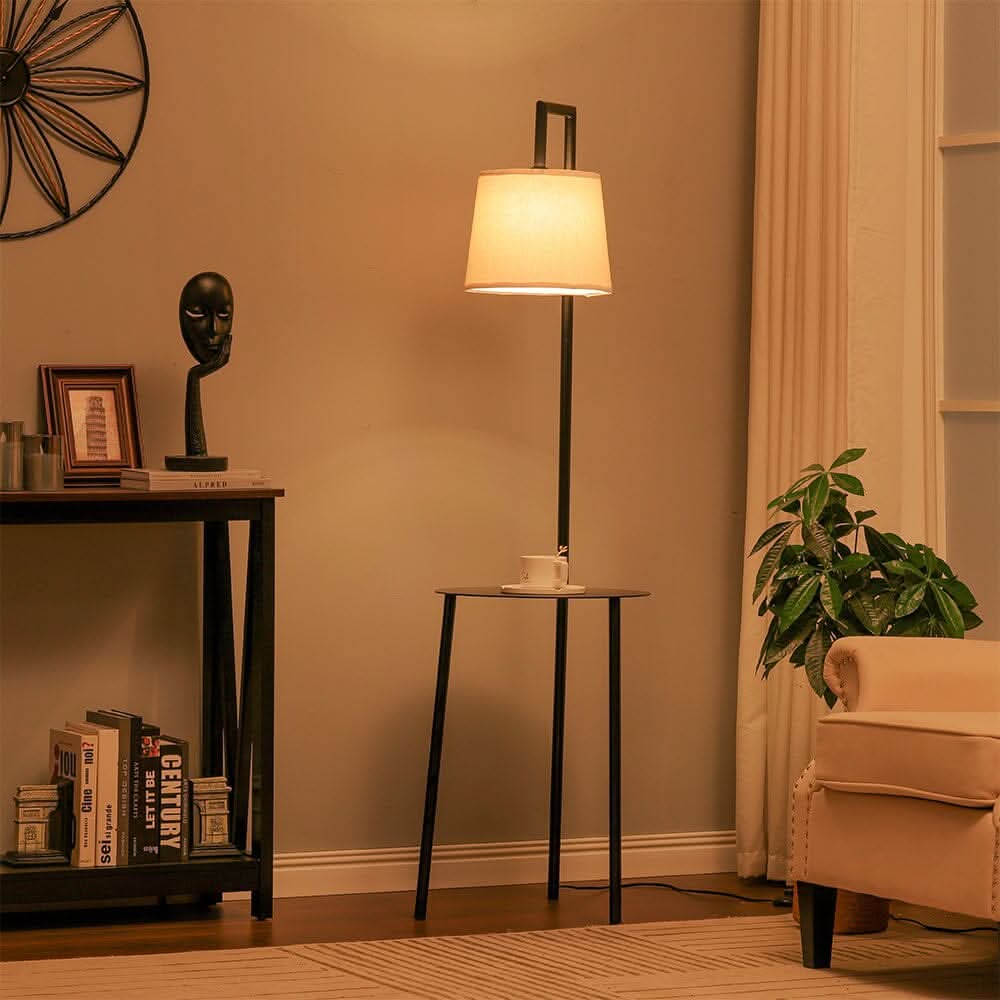 150cm H Metal Tray Table Floor Lamp