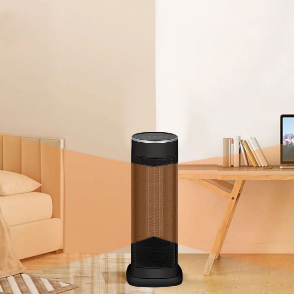 Intellectual Black Electric PTC Ceramic Heater with Remote Control
