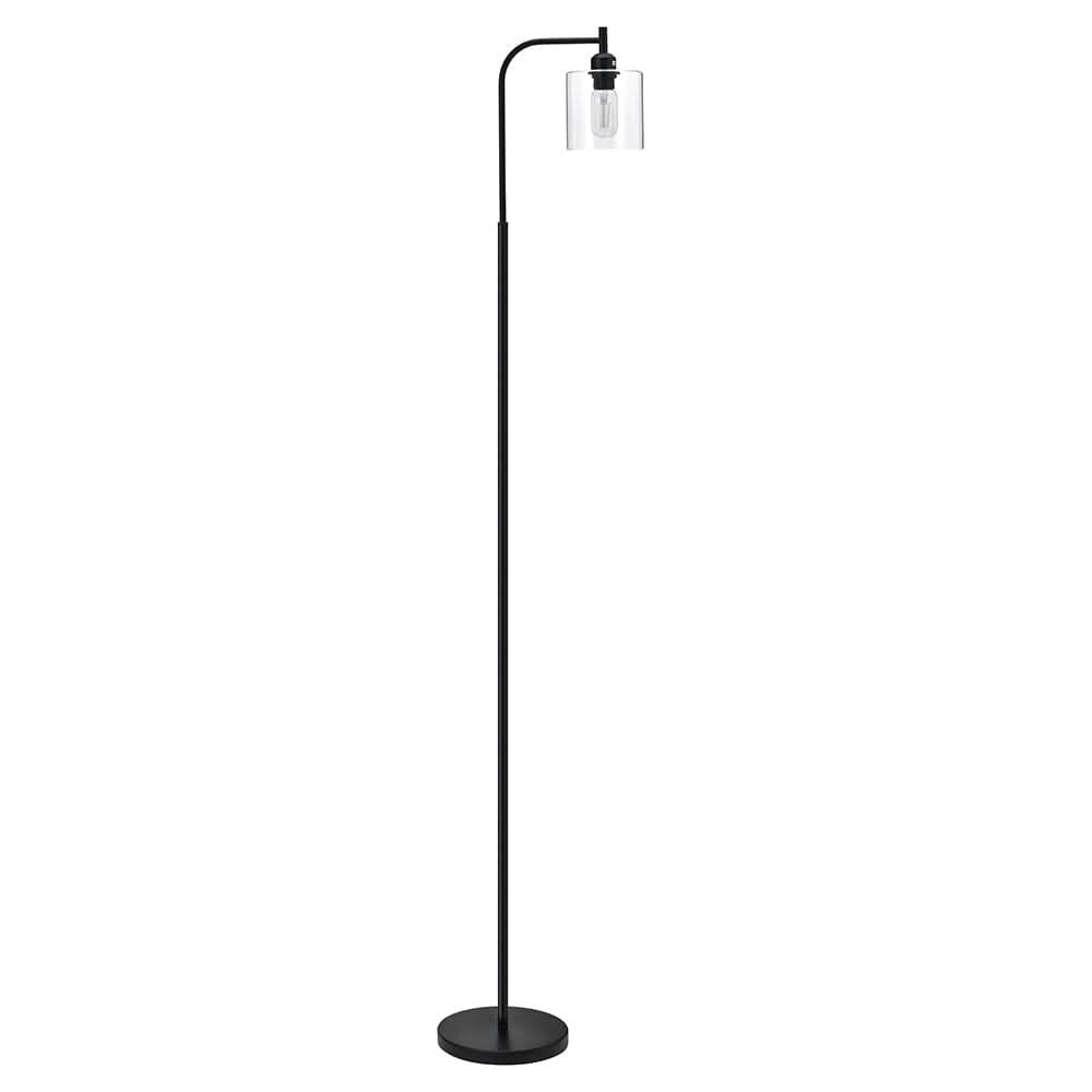 Minimalist Floor Lamp with Glass Lampshade