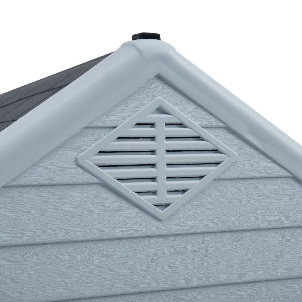 82cm H Outdoor Waterproof Dog House with Air Vents and Door