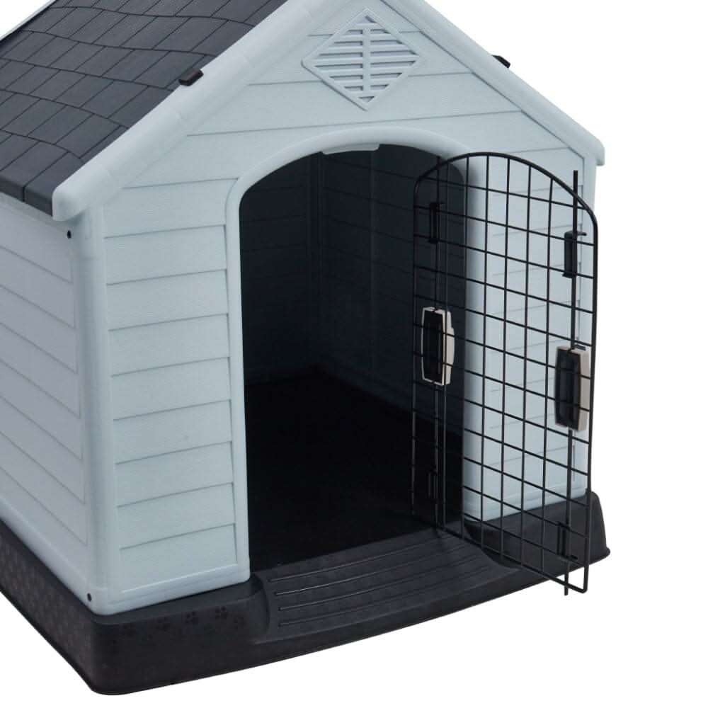 82cm H Outdoor Waterproof Dog House with Air Vents and Door