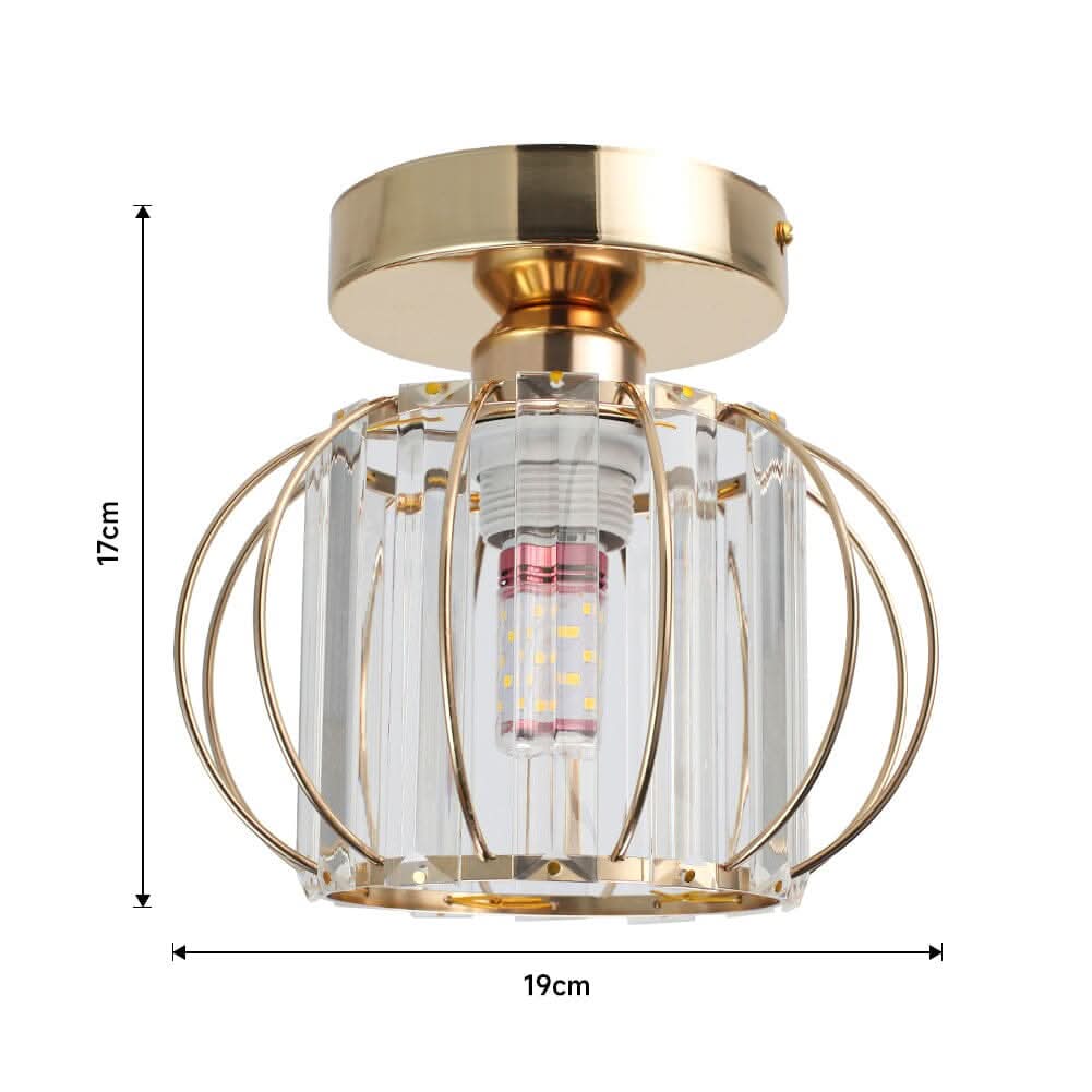 Metal Lantern Shape 1-Light Pendant Light