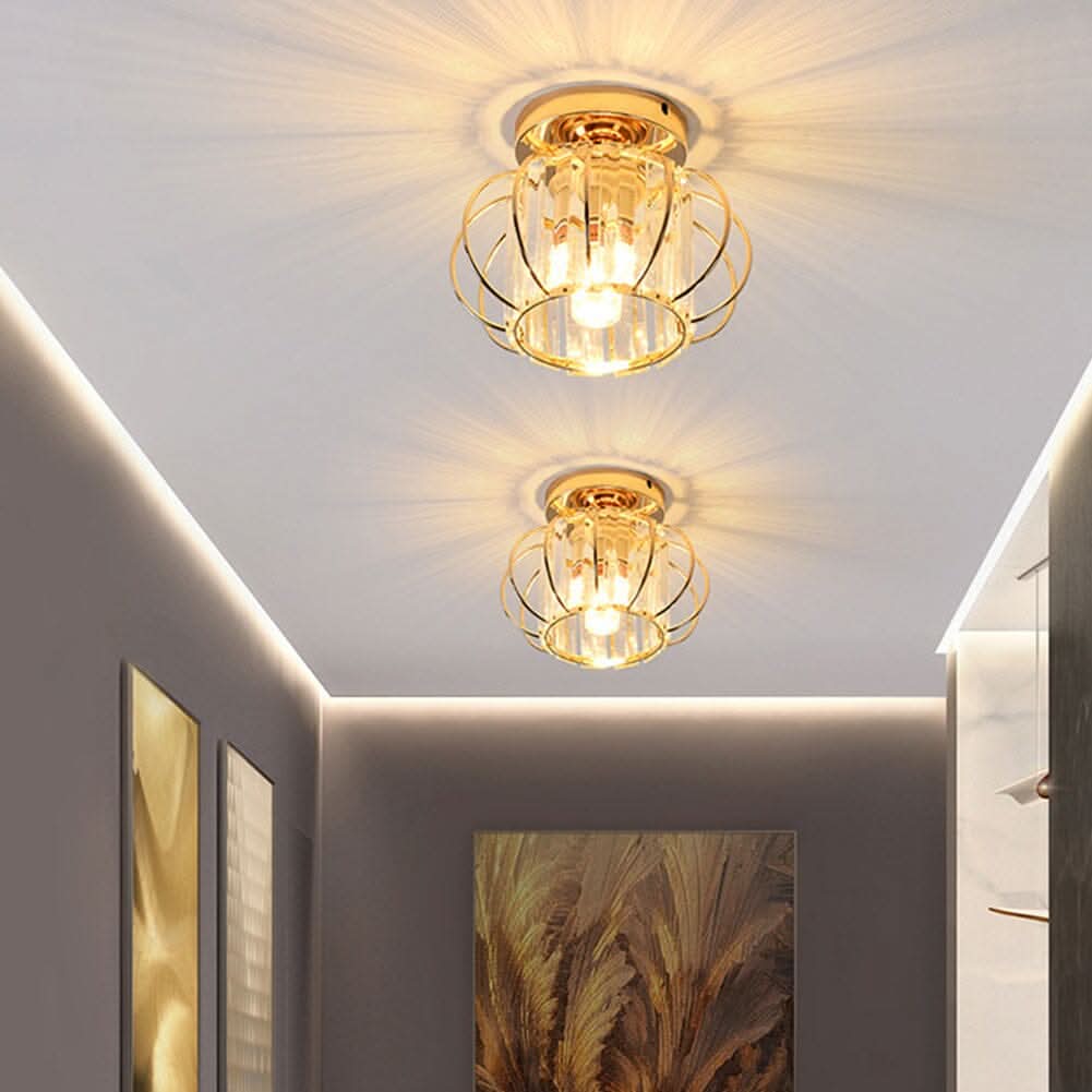 Metal Lantern Shape 1-Light Pendant Light