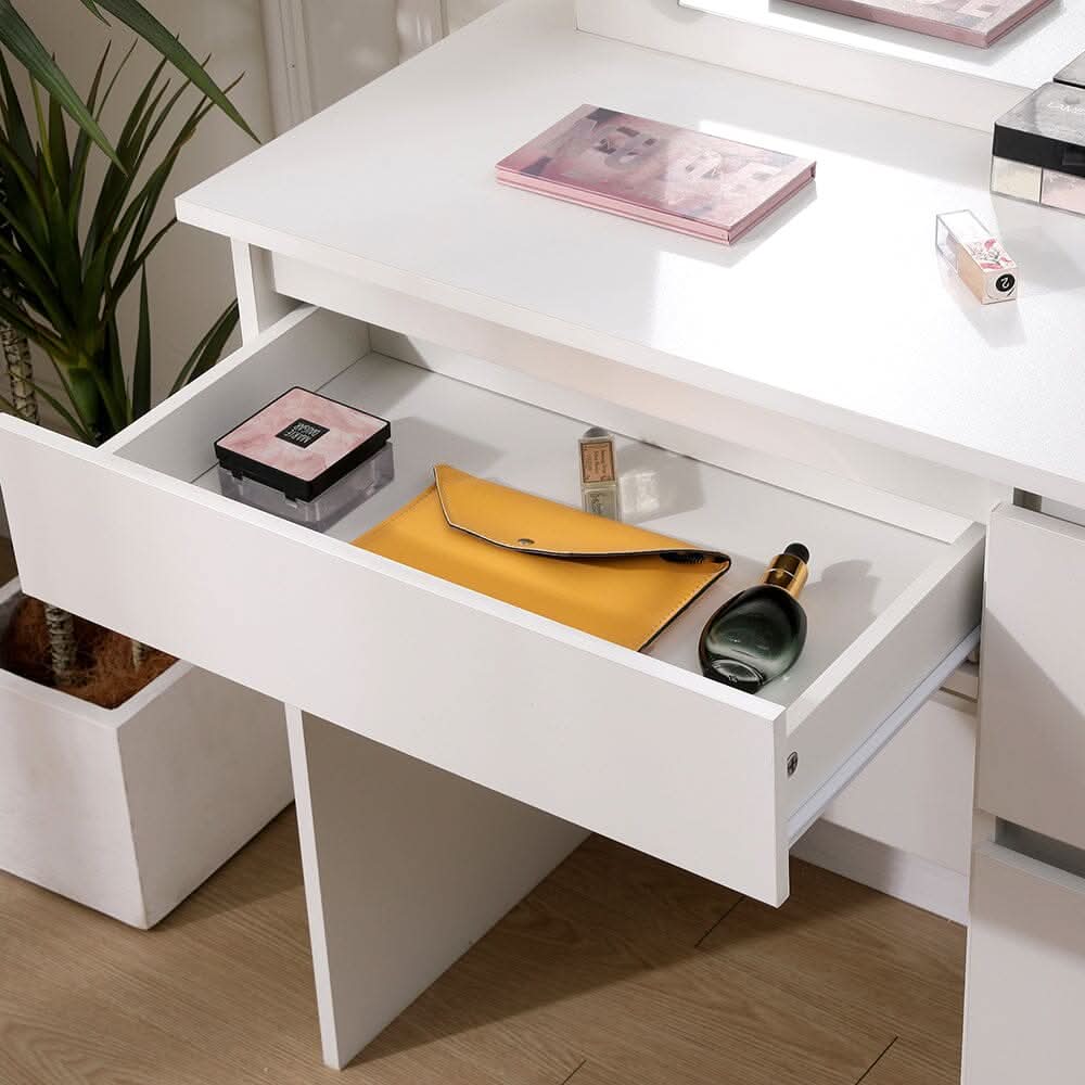 43cm D Hollywood Dressing Table with Large Lighted Mirror