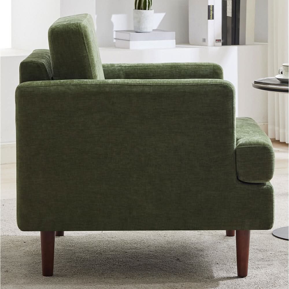 Upholstered Accent Chair (Model 04) With Detachable Pillows & Reinforced Frame