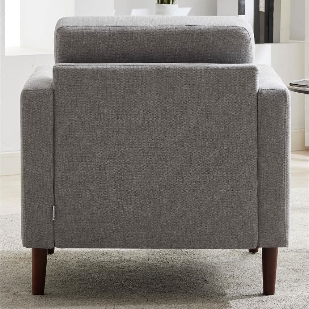 Upholstered Accent Chair (Model 04) With Detachable Pillows & Reinforced Frame