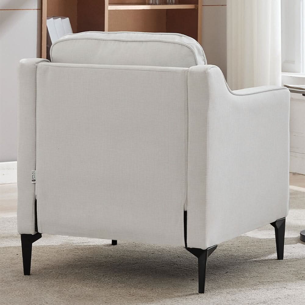 Upholstered Accent Chair (Model 05) With Detachable Pillows & Reinforced Frame