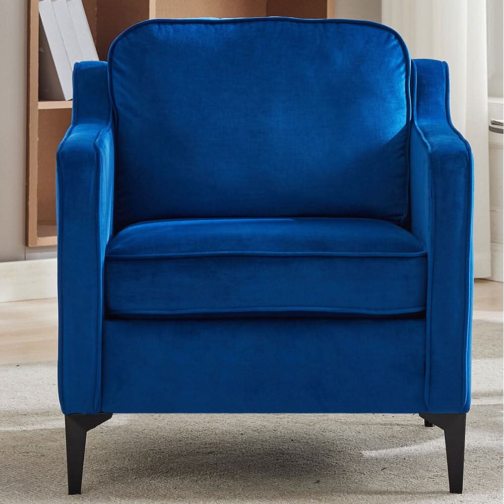 Upholstered Accent Chair (Model 05) With Detachable Pillows & Reinforced Frame