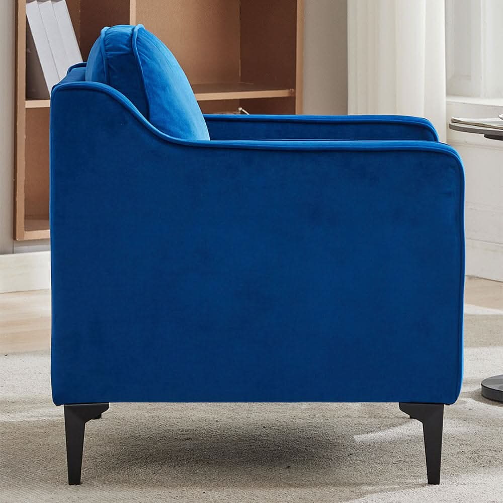 Upholstered Accent Chair (Model 05) With Detachable Pillows & Reinforced Frame