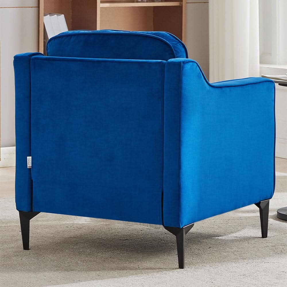 Upholstered Accent Chair (Model 05) With Detachable Pillows & Reinforced Frame