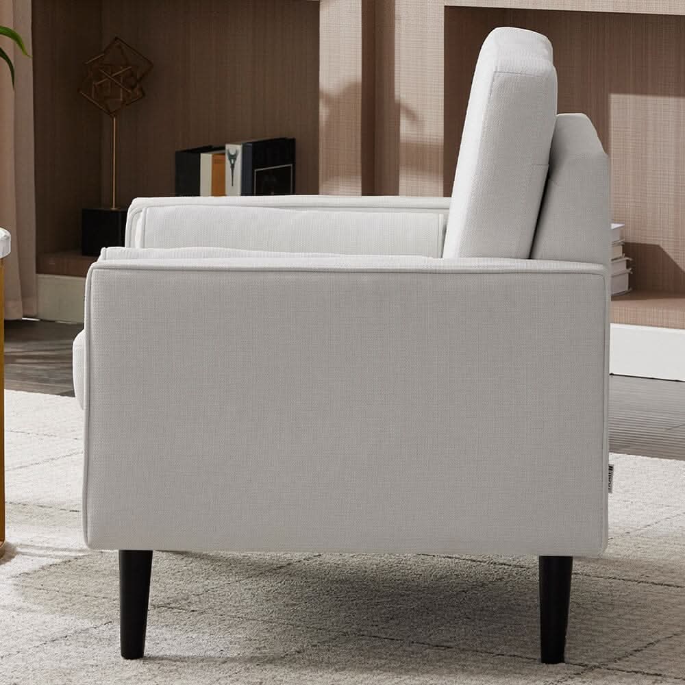 Upholstered Accent Chair (Model 06) With Detachable Pillows & Reinforced Frame