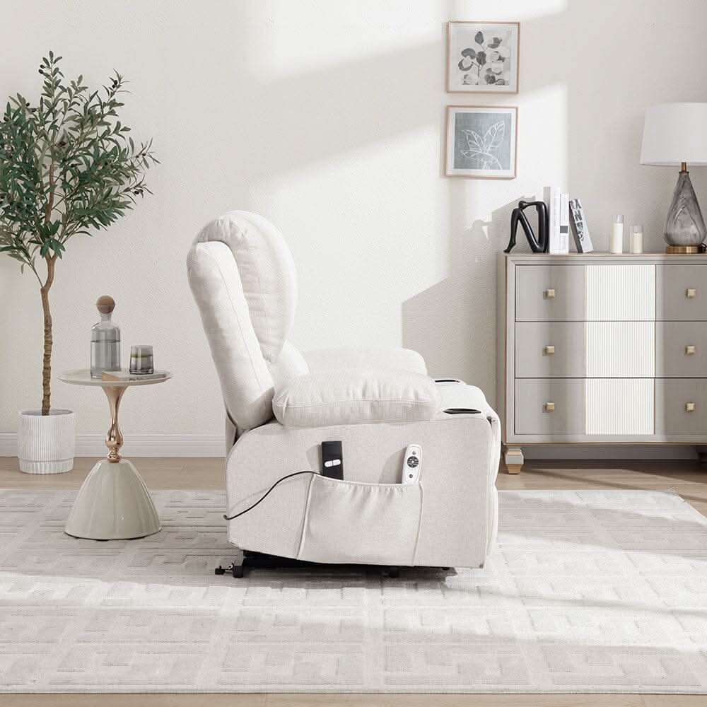Electric Recliner Chair (Model 01) with Massage Heating Function and Cup Holders