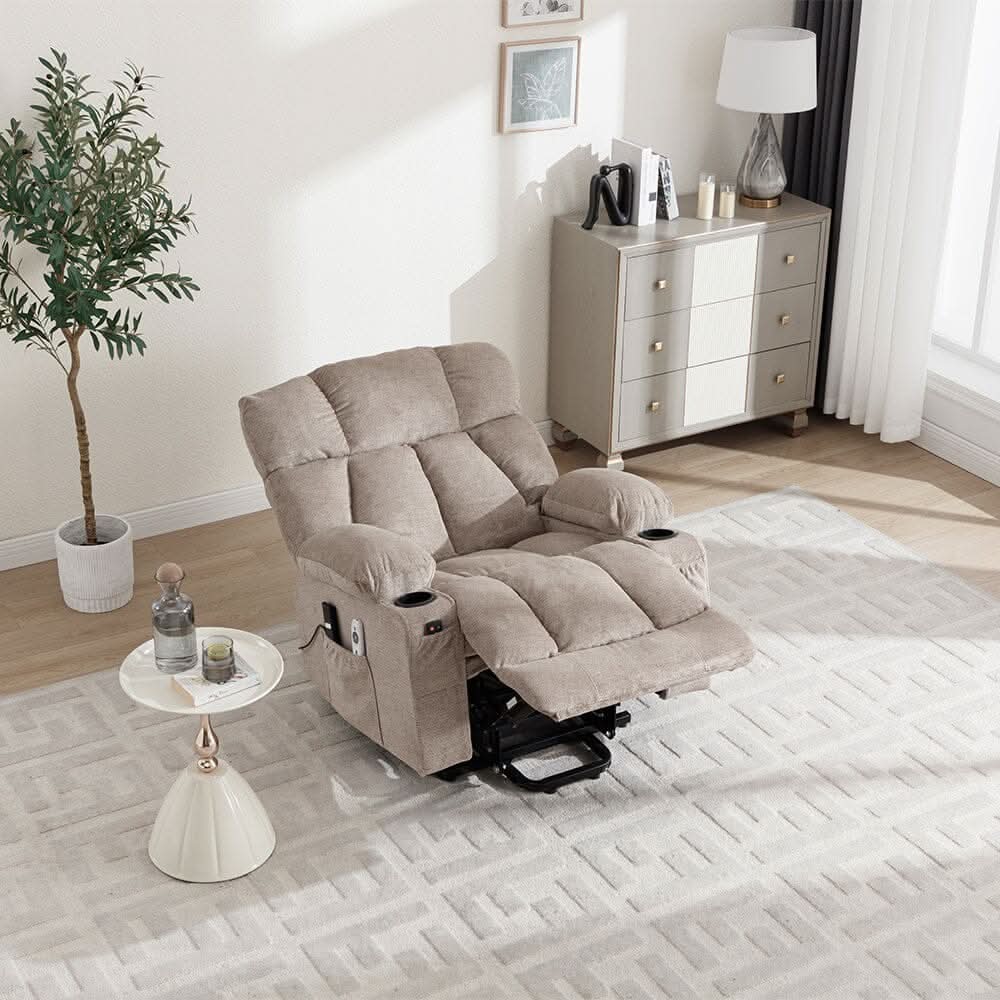 Electric Recliner Chair (Model 02) with Massage Heating Function and Cup Holders
