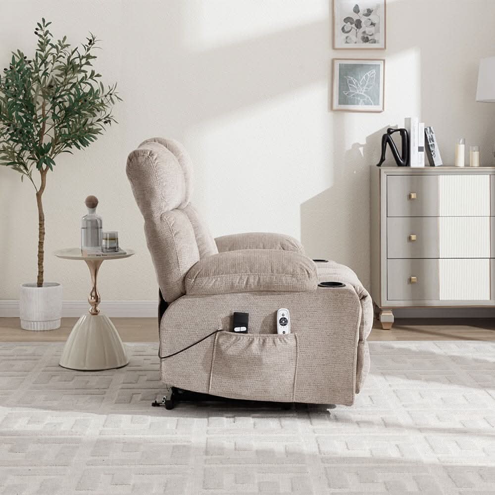 Electric Recliner Chair (Model 02) with Massage Heating Function and Cup Holders