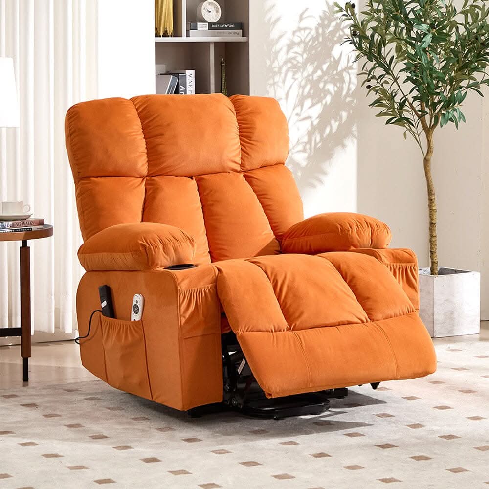 Electric Recliner Chair (Model 02) with Massage Heating Function and Cup Holders