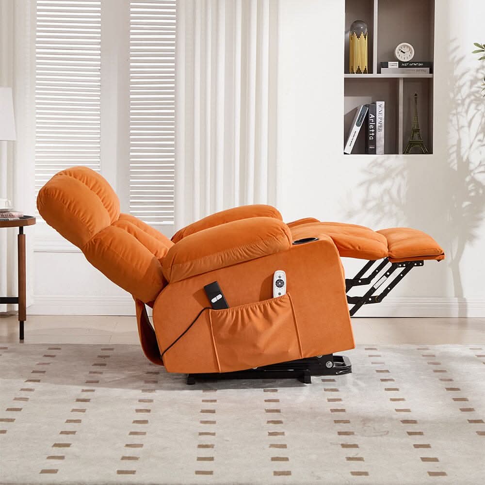 Electric Recliner Chair (Model 02) with Massage Heating Function and Cup Holders