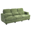 Three-Seater Sofa with Chenille Upholstery and Plush Cushioning
