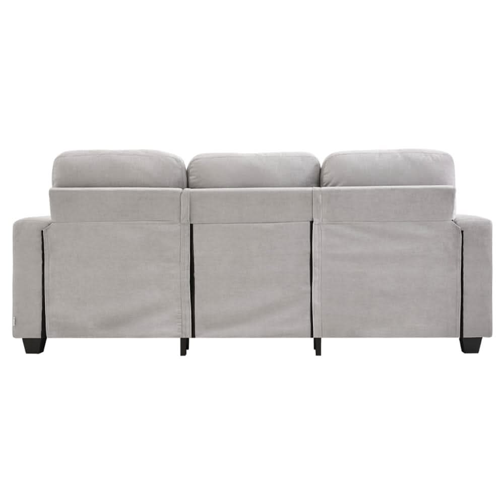Three-Seater Sofa with Chenille Upholstery and Plush Cushioning