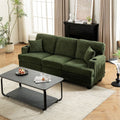 Corduroy Modular Sofa with Cup Holders and Plush Cushions