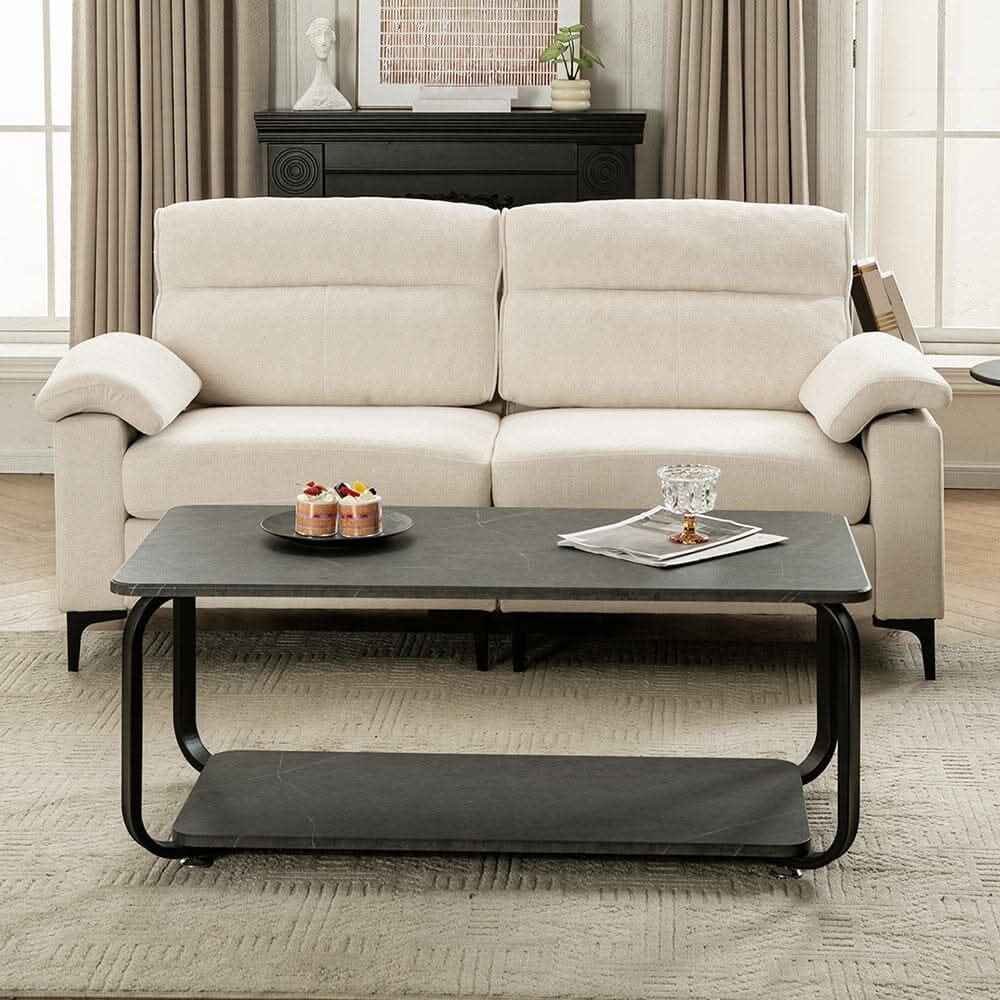 Chenille Sofa with Gold Plated Feet and Sturdy Metal Legs