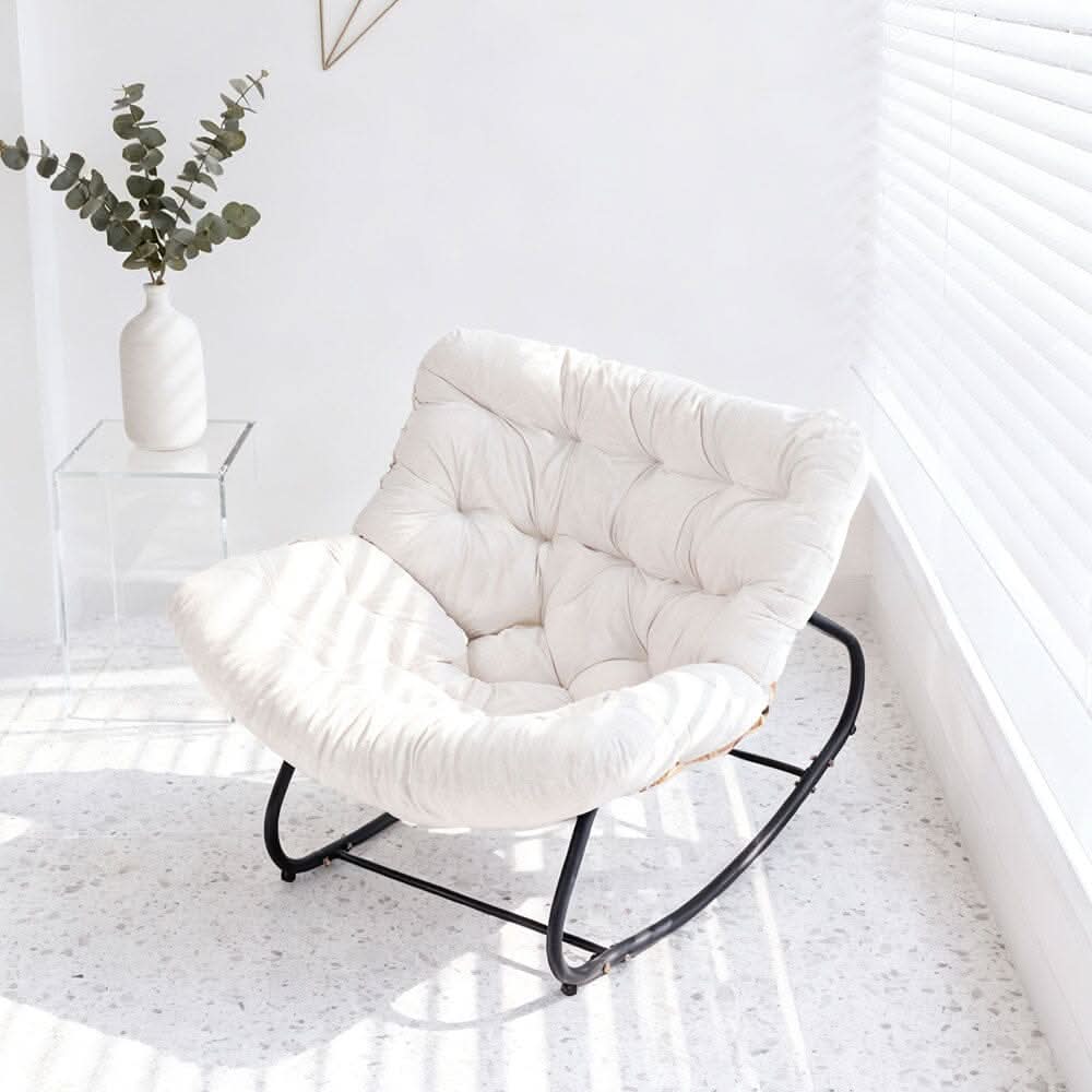 Large Oversized Nest Rocking Chair with Tufted Cushion Collection