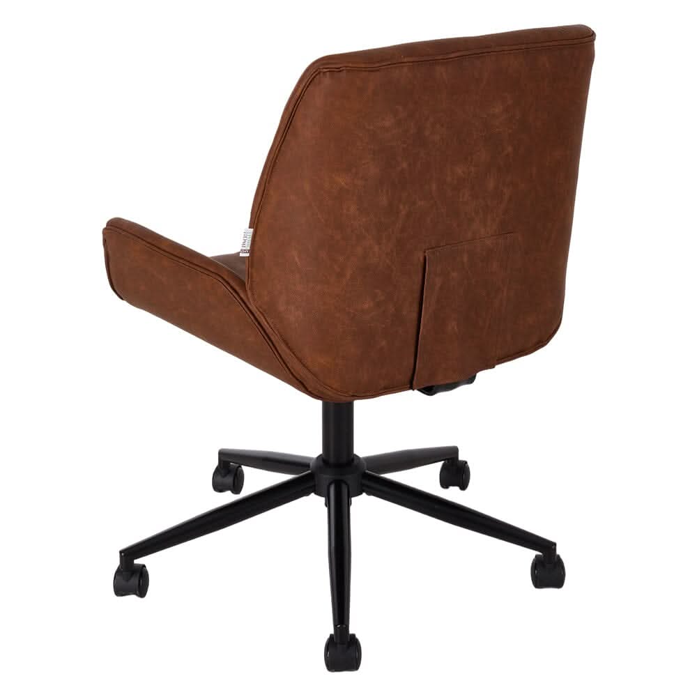 Vintage Executive Office Chair with PU Leather or Chenille Upholstery