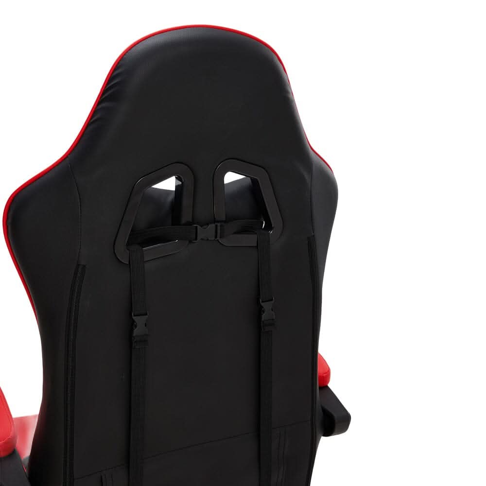 Ergonomic Gaming Chair with Footrest & Linkage Armrests