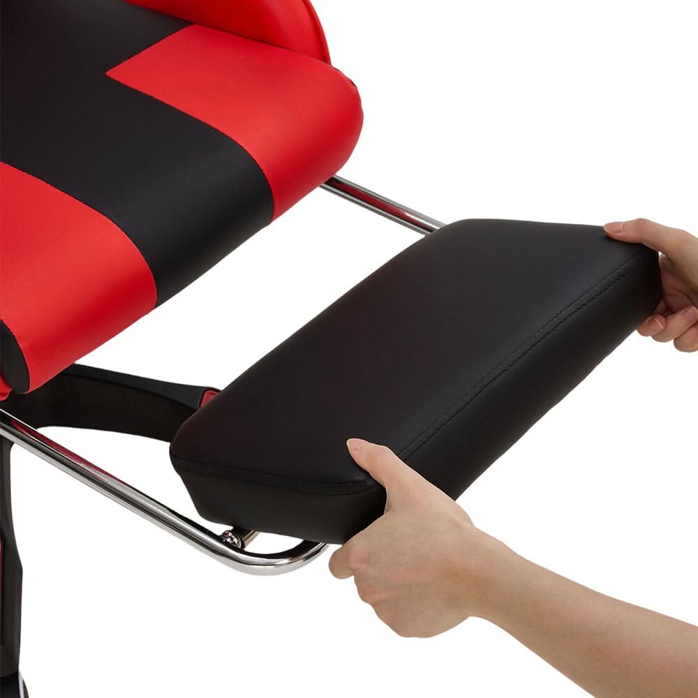 Ergonomic Gaming Chair with Footrest & Linkage Armrests