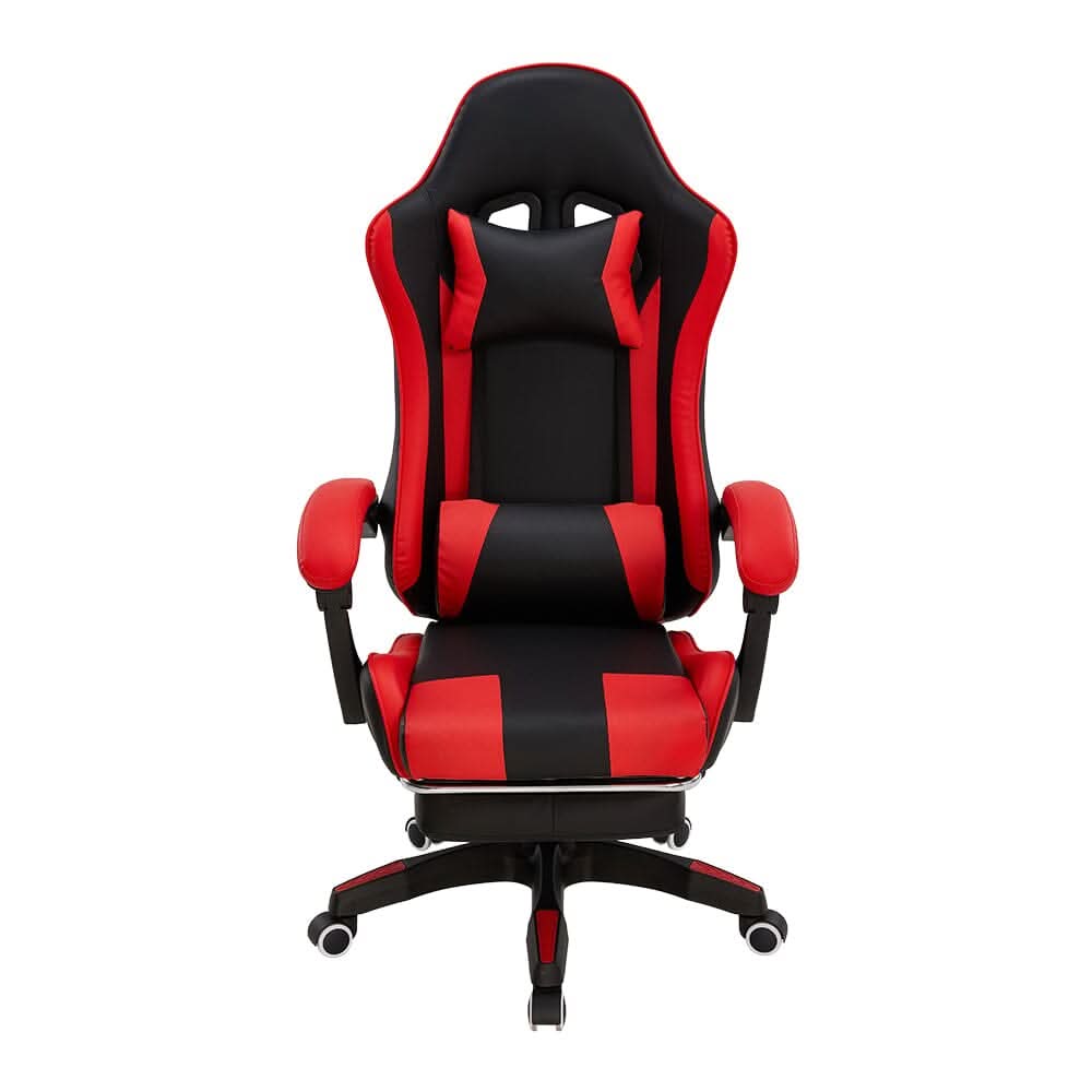 Ergonomic Gaming Chair with Footrest & Linkage Armrests