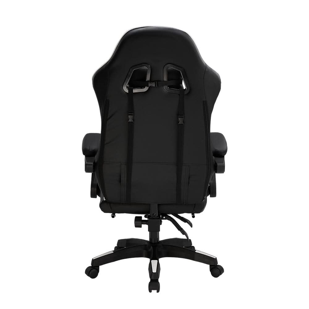 Ergonomic Gaming Chair with Footrest & Linkage Armrests