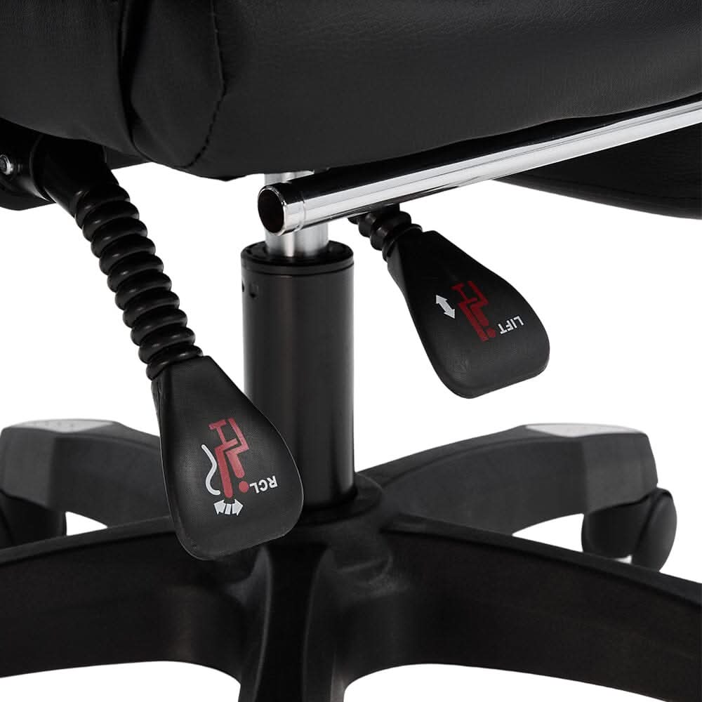 Ergonomic Gaming Chair with Footrest & Linkage Armrests