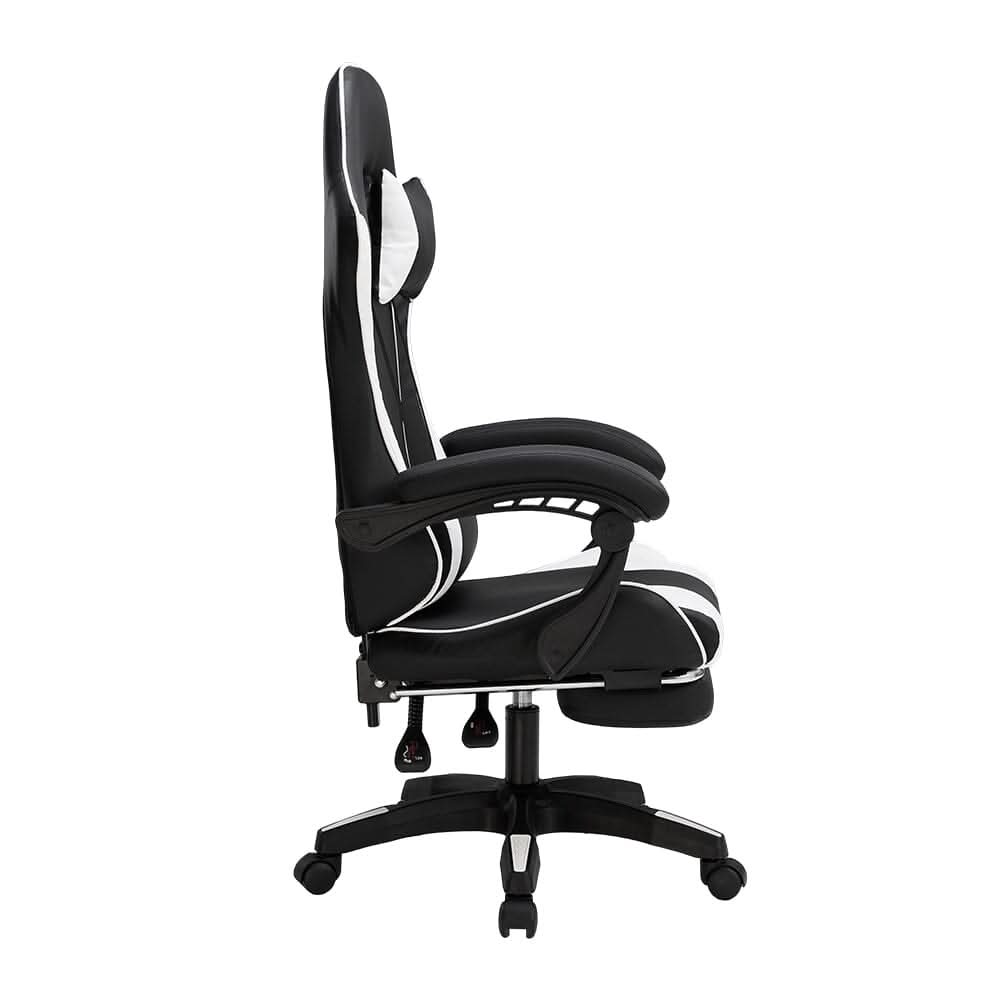 Ergonomic Gaming Chair with Footrest & Linkage Armrests