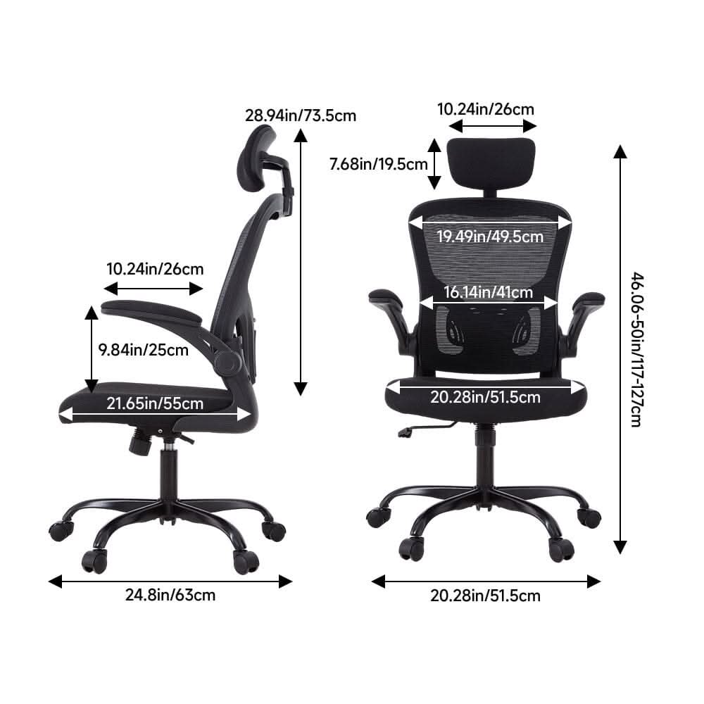 Premium Ergonomic Mesh Office Chair with Adjustable Lumbar Support