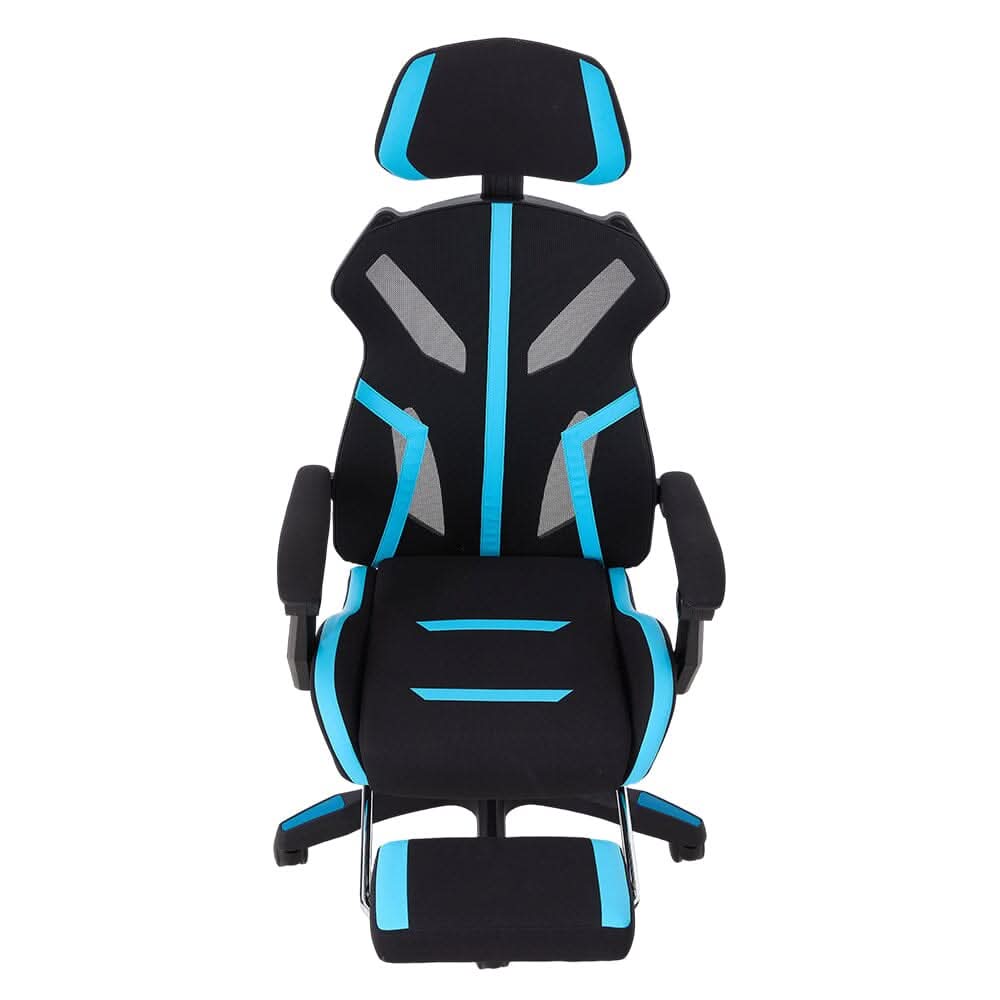 Mesh Gaming Chair with Footrest & Linkage Armrests