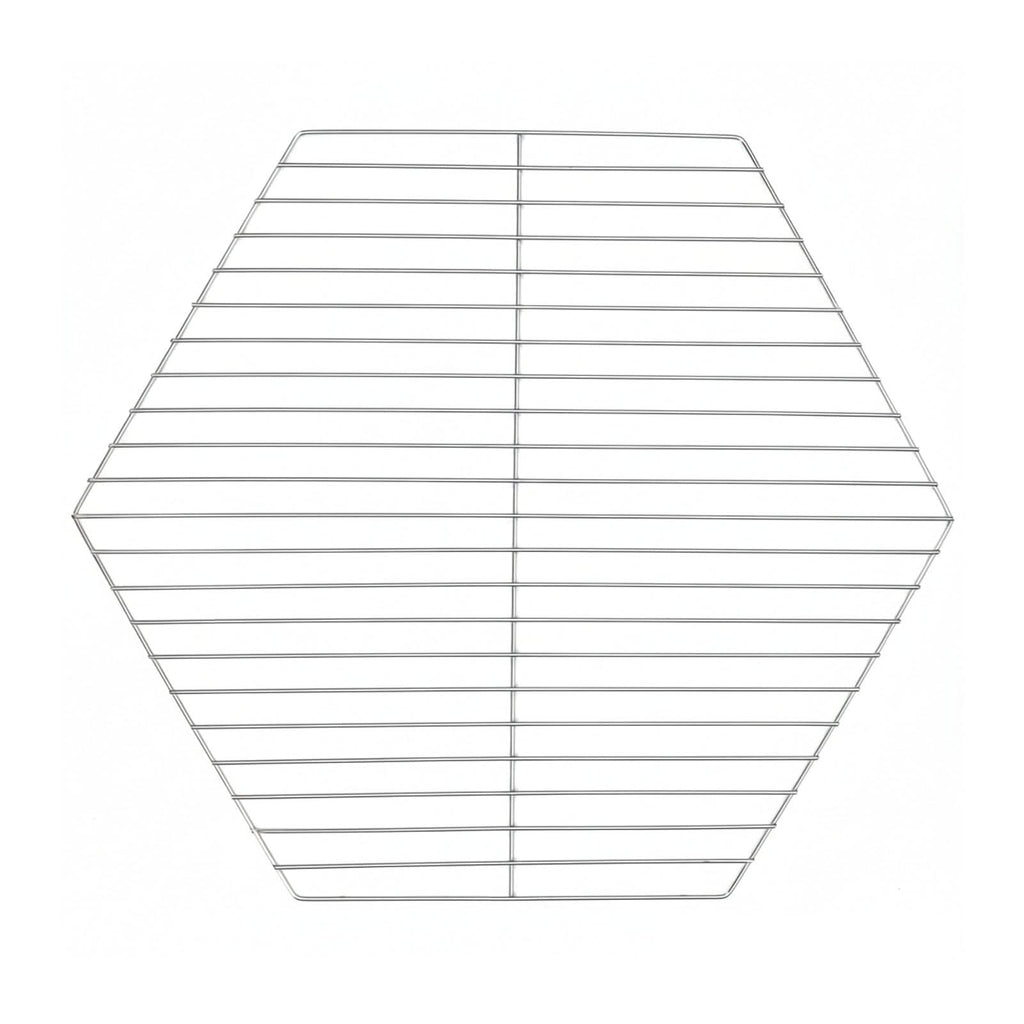 70cm Hexagonal Outdoor Fire Pit & BBQ Grill