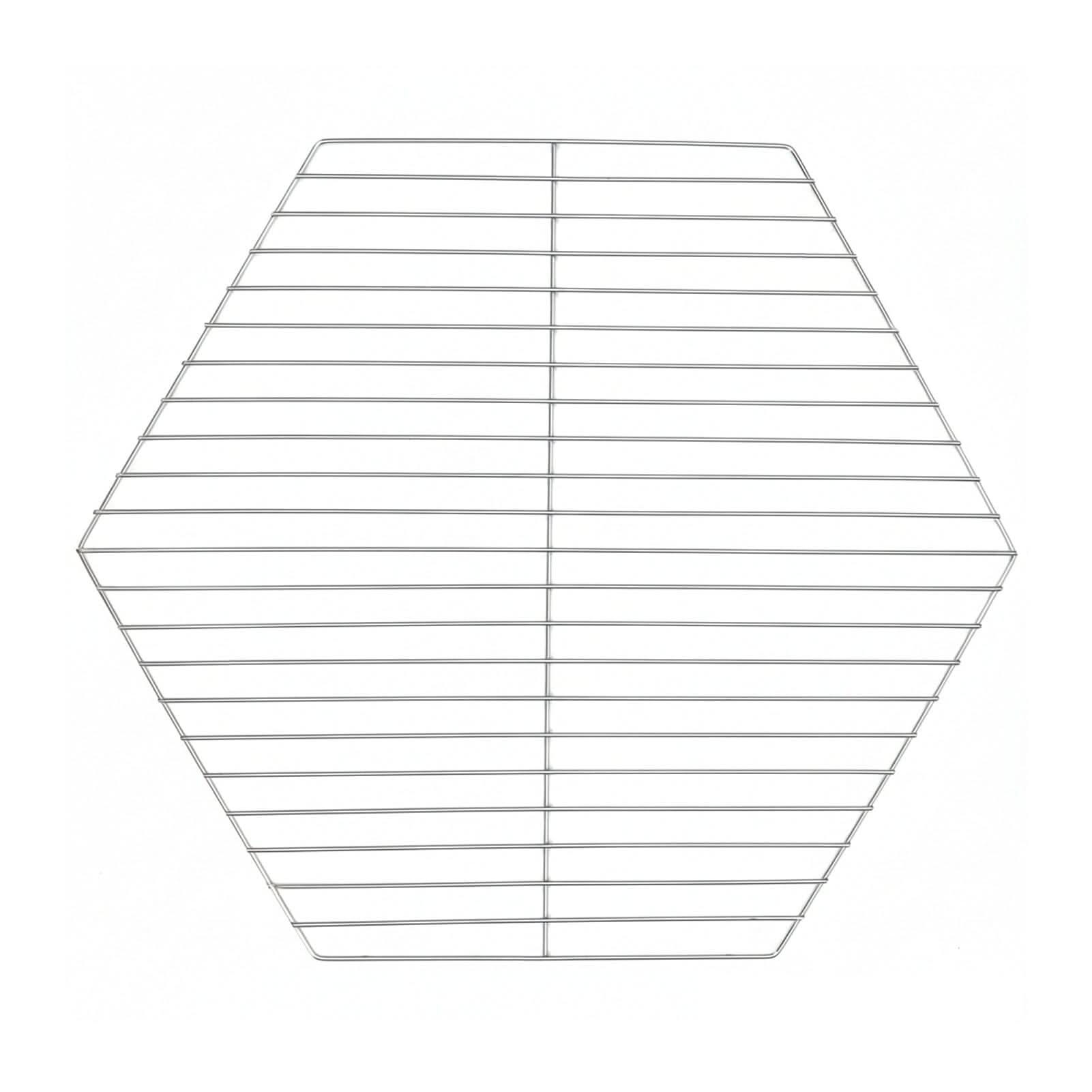 70cm Hexagonal Outdoor Fire Pit & BBQ Grill