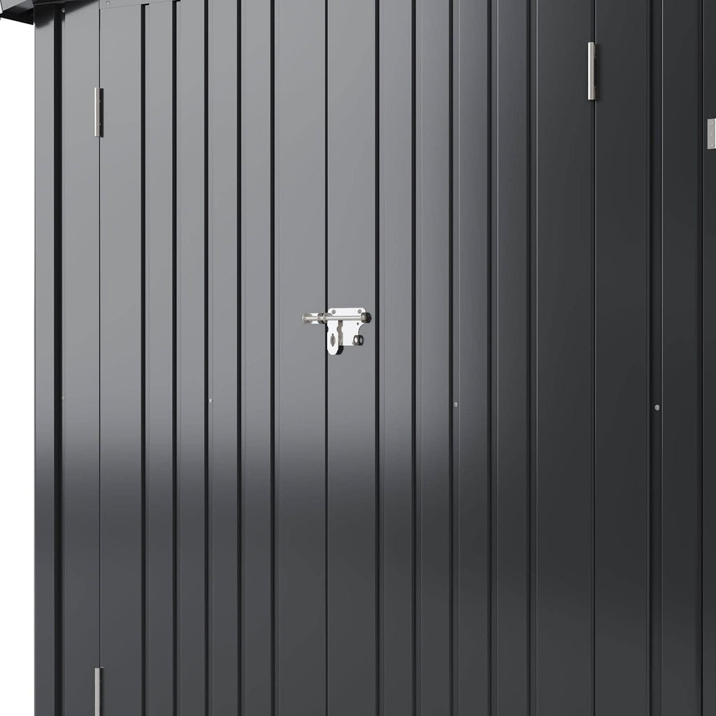 Metal Garden Shed & Greenhouse Combo with Acrylic Panels