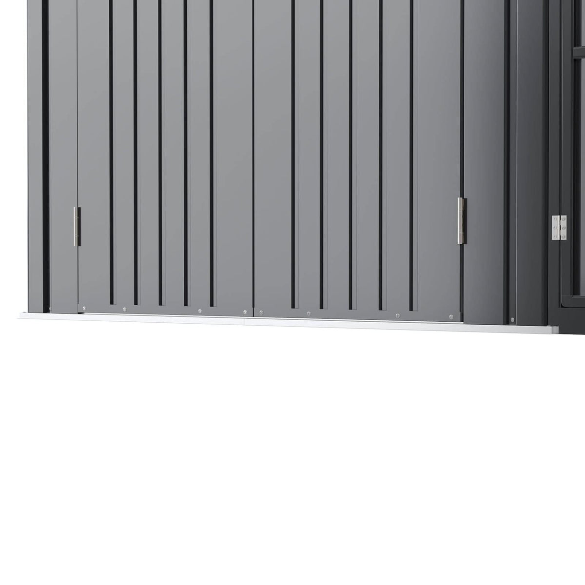 Metal Garden Shed & Greenhouse Combo with Acrylic Panels