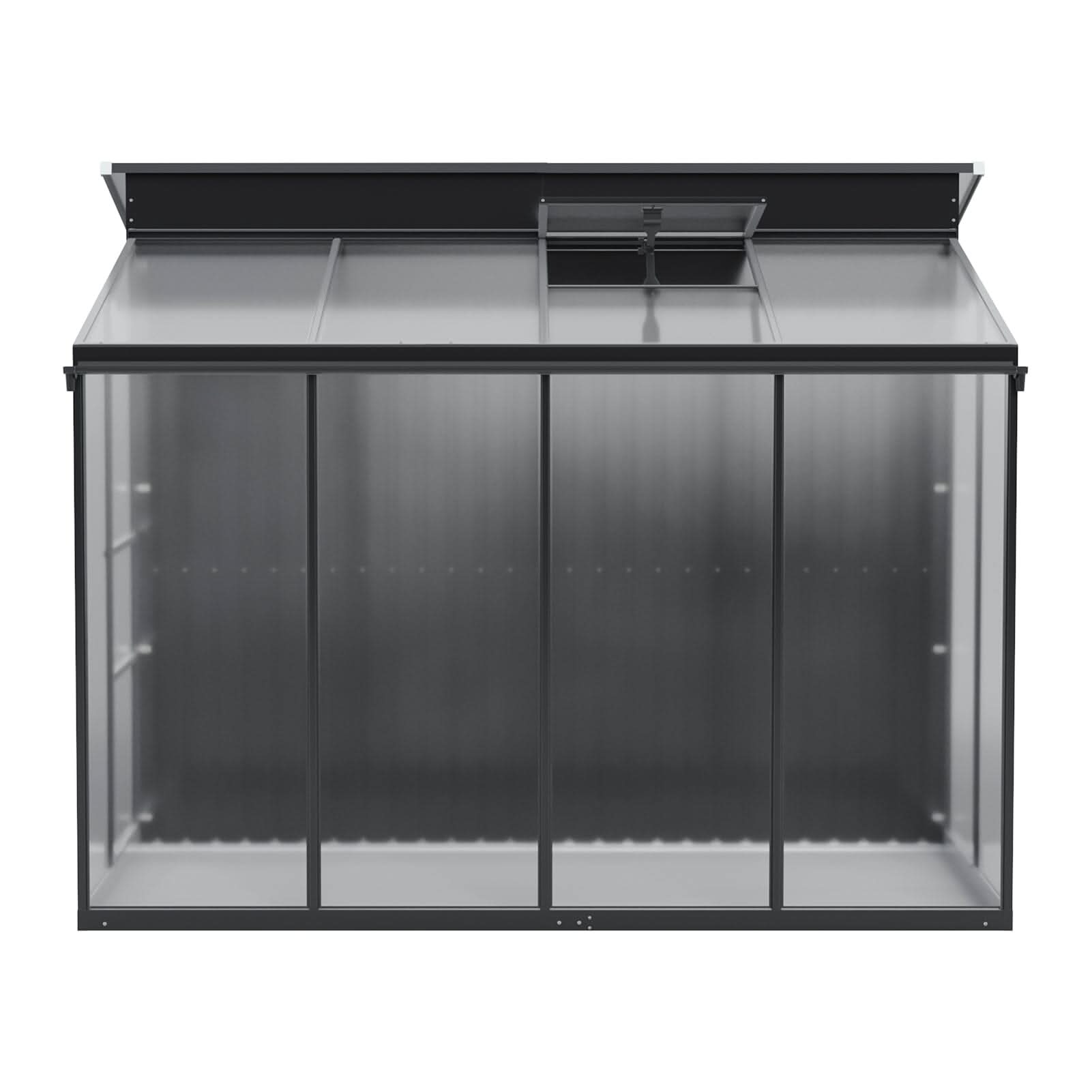 Metal Garden Shed & Greenhouse Combo with Acrylic Panels