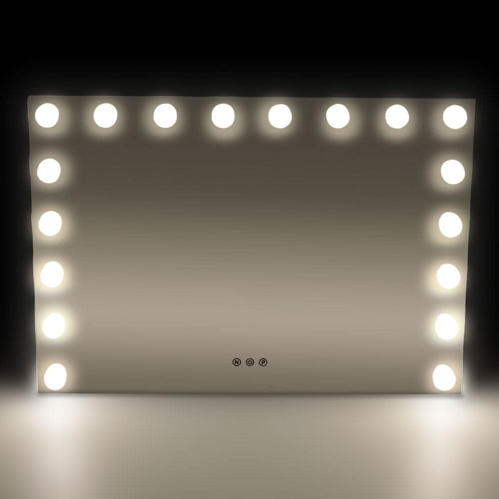 70cm W Rectangle Hollywood Vanity Mirror with 18 Dimmable LED Bulbs