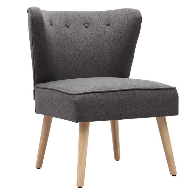 Medium Single Leisure Armchair with Wooden Legs