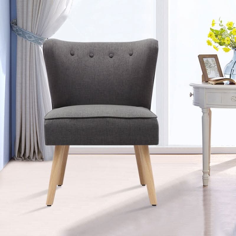 Medium Single Leisure Armchair with Wooden Legs