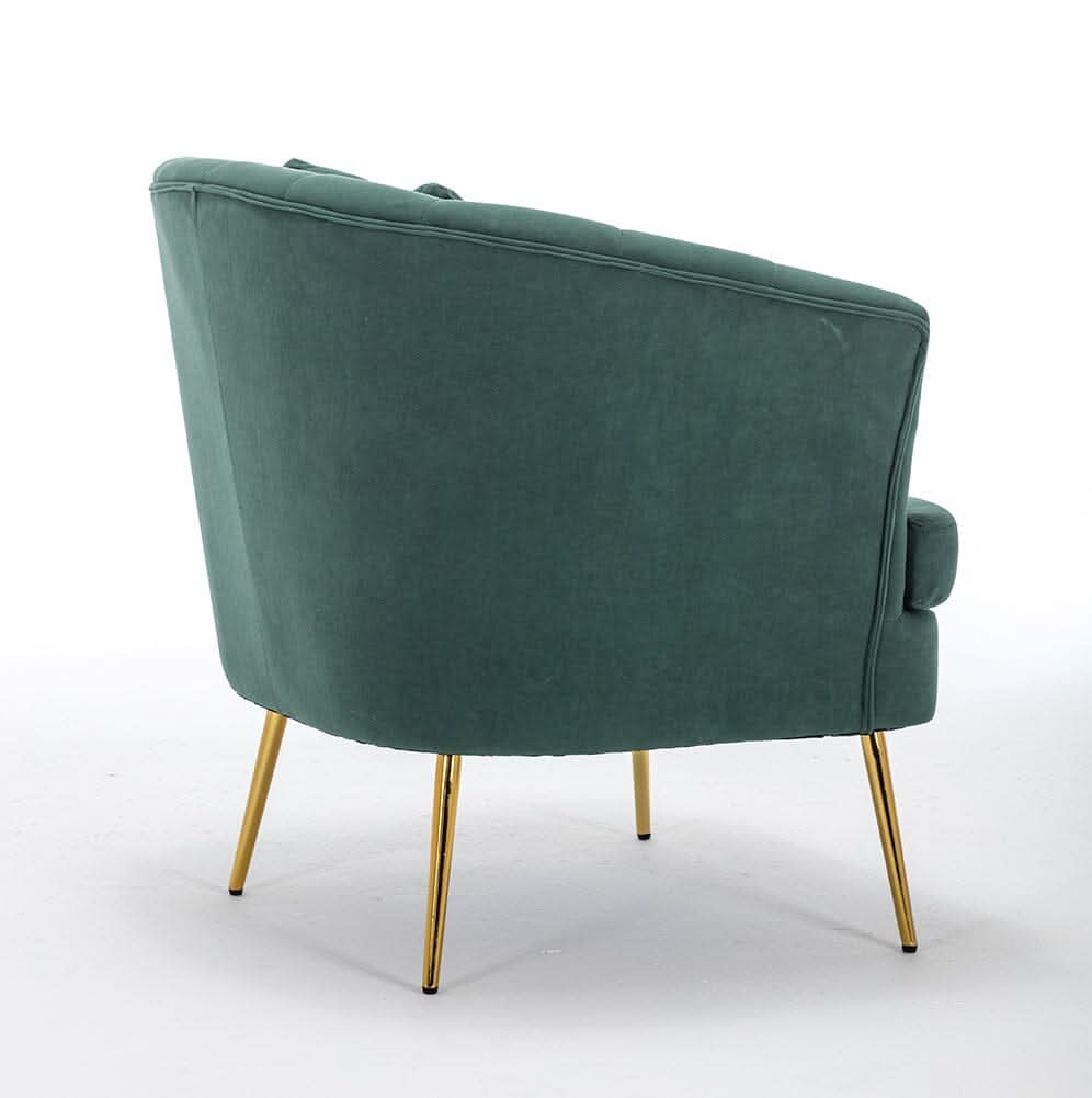 Premium Single Armchair with Gold Metal Legs